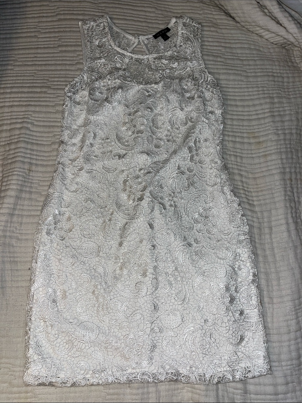 As U Wish White Lace Mini Dress